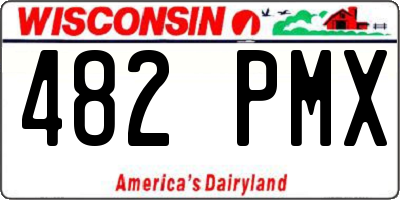 WI license plate 482PMX