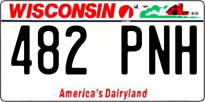WI license plate 482PNH