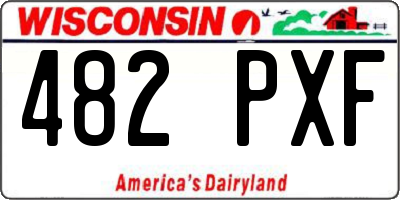 WI license plate 482PXF