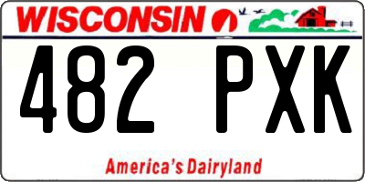 WI license plate 482PXK