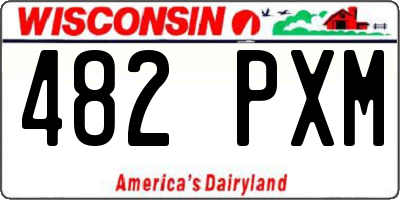 WI license plate 482PXM