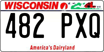 WI license plate 482PXQ