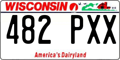 WI license plate 482PXX