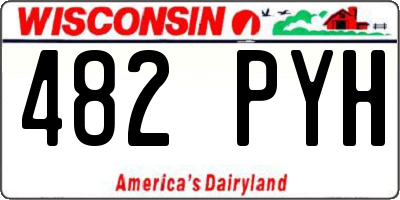 WI license plate 482PYH