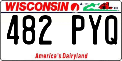 WI license plate 482PYQ