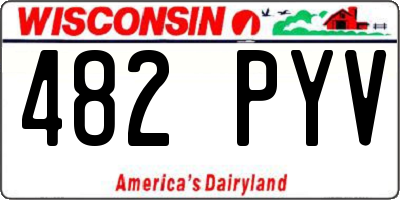 WI license plate 482PYV