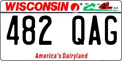 WI license plate 482QAG