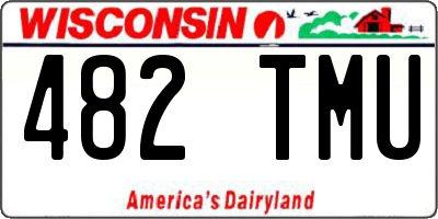 WI license plate 482TMU
