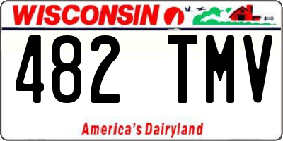 WI license plate 482TMV