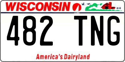 WI license plate 482TNG
