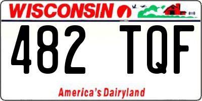WI license plate 482TQF