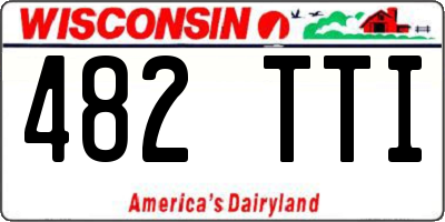 WI license plate 482TTI