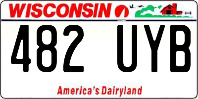 WI license plate 482UYB