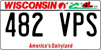 WI license plate 482VPS