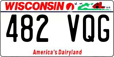 WI license plate 482VQG