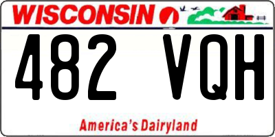 WI license plate 482VQH