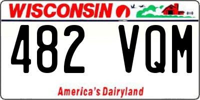 WI license plate 482VQM