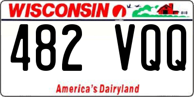 WI license plate 482VQQ