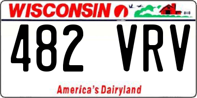 WI license plate 482VRV