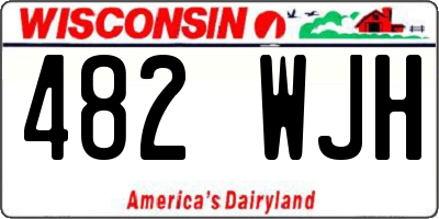 WI license plate 482WJH