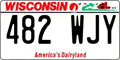 WI license plate 482WJY