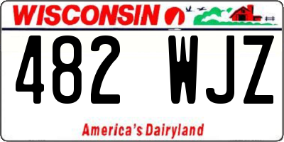 WI license plate 482WJZ