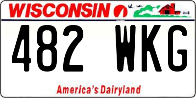 WI license plate 482WKG
