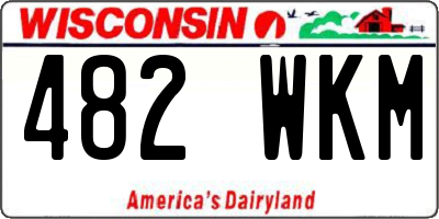 WI license plate 482WKM