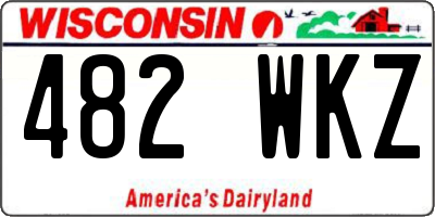WI license plate 482WKZ