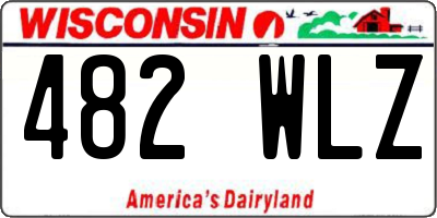WI license plate 482WLZ