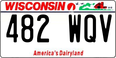 WI license plate 482WQV
