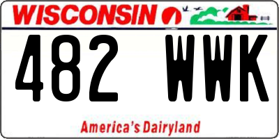 WI license plate 482WWK