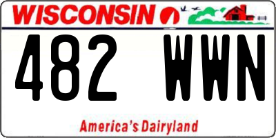 WI license plate 482WWN
