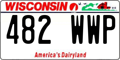 WI license plate 482WWP