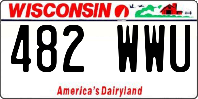 WI license plate 482WWU