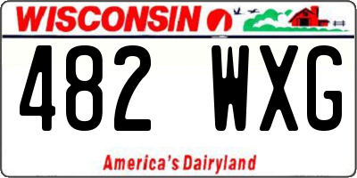 WI license plate 482WXG