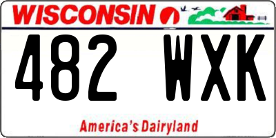 WI license plate 482WXK