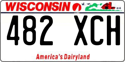 WI license plate 482XCH