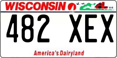 WI license plate 482XEX