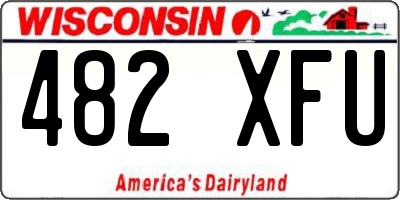 WI license plate 482XFU