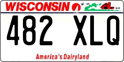 WI license plate 482XLQ