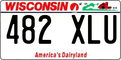 WI license plate 482XLU