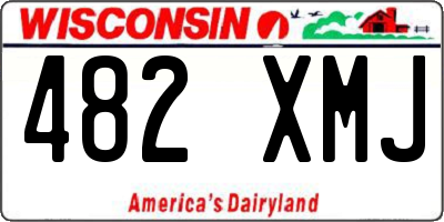 WI license plate 482XMJ