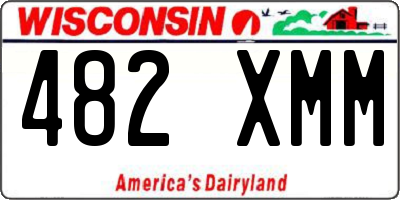 WI license plate 482XMM