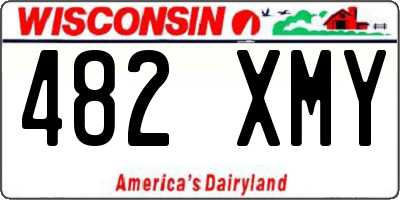 WI license plate 482XMY
