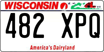 WI license plate 482XPQ