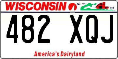 WI license plate 482XQJ