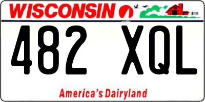 WI license plate 482XQL