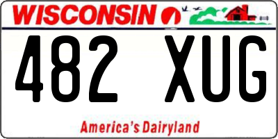 WI license plate 482XUG