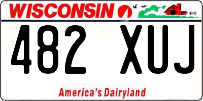 WI license plate 482XUJ